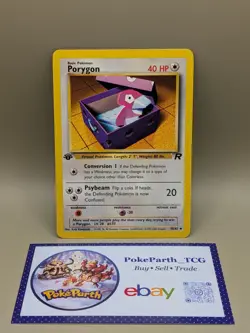 Pokemon Porygon 1st Edition Uncommon Team Rocket 48/82 EX - Image 1