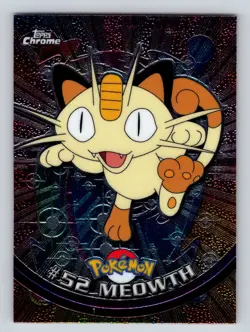 2000 Topps Chrome Pokemon #52 Meowth - Image 1