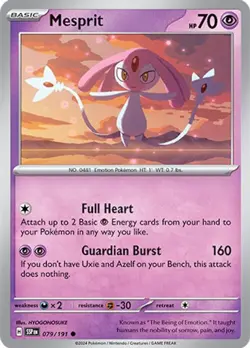 Mesprit 079/191 SV08: Surging Sparks Pokemon Near Mint - Image 1