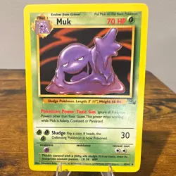 WoTC Muk 28/62 Fossil Non-Holo Rare Regular English 1999 Unlimited Pokemon TCG - Image 1