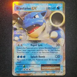 Pokemon BLASTOISE EX 21/108 EVOLUTIONS Holo - Image 1