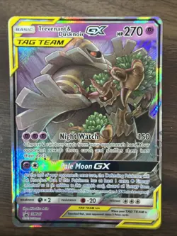 Trevenant & Dusknoir GX SM217 Pokemon Sun & Moon Black Star Promo Tag Team NM - Image 1