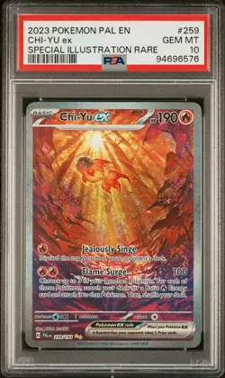 2023 POKEMON PAL EN-PALDEA EVOLVED SPECIAL ILLUSTRATION RARE CHI-YU EX PSA 10 - Image 1