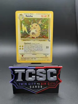 Pokemon TCG Raichu Fossil 14/62 Holo 1999-2000 Wizards Base Set - Image 1