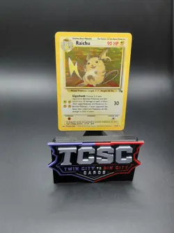 Pokemon TCG Raichu Fossil 14/62 Holo 1999-2000 Wizards Base Set - Image 2