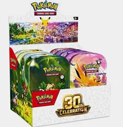 Pokemon TCG: 30th Celebration Mini Tins (10-Pack) PREORDER- Pokemon Centre UK - Image 1