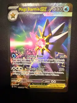 Pokemon TCG Mega Starmie EX 118/088 Perfect Order Full Art Secret Rare Holo - Image 1
