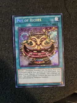 Yugioh Pot of Riches SECE-EN063 Secret Rare 1st Ed NM - Image 1