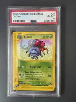 2002 Pokemon Expedition 78 Gloom PSA 8 NM-MT - Image 1
