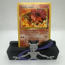 BROCK'S VULPIX W Stamp Pokemon Card - WOTC Promo - Gym Challenge - 37/132 LP (C) - Image 1