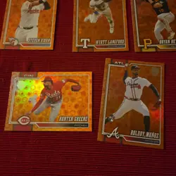 2026 Topps Series 2 Orange "SUN" Holo Foil Parallel, Lot of 12 - Image 5