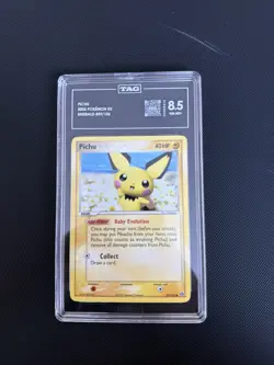 TAG 8.5 Pichu 2005 Pokemon Ex Emerald #59/106 - Image 1