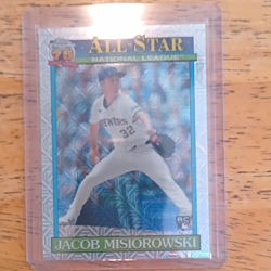 2026 Topps Series 2 Jacob Misiorowski RC #91ASC-49 Brewers Silver Pack Mojo - Image 1