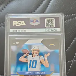 Panini 2020 Prizm Justin Herbert RC PSA 10 #325 Los Angeles Chargers - Image 3