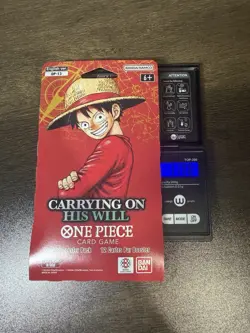 One Piece OP-13 Carrying On His will sleeved booster pack HEAVY 37.88g - Image 1
