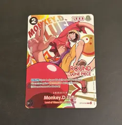 Round 1 MONKEY D LUFFY One Piece TCG Promo OP16-095 - ENGLISH - NM/MT - Image 1