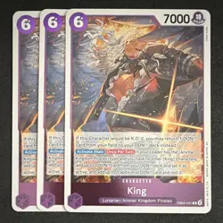 Bandai One Piece TCG King EB04-031 EN Purple Foil Character 7000 x3 - Image 1