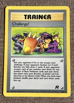 Challenge 74/82 Pokemon Card Uncommon Unlimited Team Rocket Unlimited Singles MP - Image 1