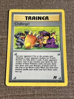 Challenge 74/82 Pokemon Card Uncommon Unlimited Team Rocket Unlimited Singles MP - Image 2