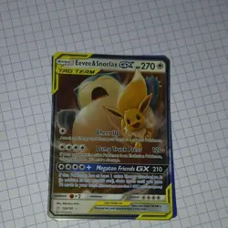 Pokemon Eevee & Snorlax GX 120/181 SM-Team Up Ultra Rare Holo Eng 2019 270HP - Image 1