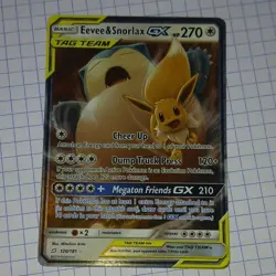 Pokemon Eevee & Snorlax GX 120/181 SM-Team Up Ultra Rare Holo Eng 2019 270HP - Image 5