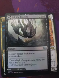 Magic the Gathering Fell the Profane Foil Card Modern Horizons 3 - Image 1