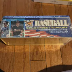 NEW 1987 FLEER GLOSSY BASEBALL CARD SET Complete FACTORY SEALED TIN 672 Cards - Image 2