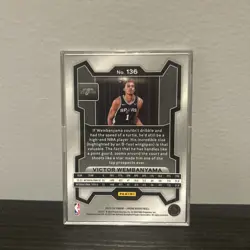 2023-24 Panini Prizm Victor Wembanyama #136 Base Rookie Card RC SPURS 🔥Wemby🔥 - Image 2