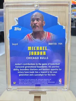 Topps 1997-98 Generations #G2 Michael Jordan Insert Hologram Bulls NBA Card - Image 2