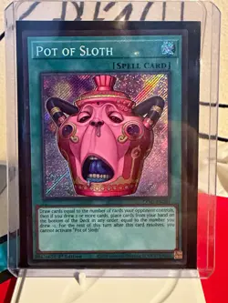 Konami Pot of Sloth Holo Spell Card Chaos Origins CORI-EN061 1st Ed Yu-Gi-Oh - Image 1