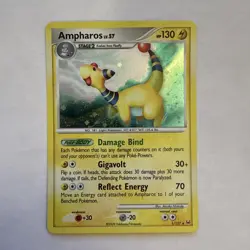 Ampharos 1/127 Platinum Holo Rare LP Pokemon TCG Card - Image 1
