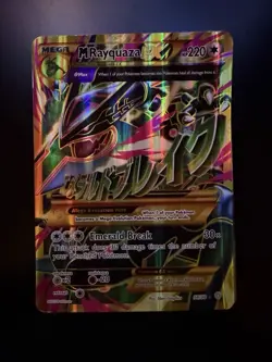 M Rayquaza EX Full Art Holo Secret Rare XY Ancient Origins 98/98 JUMBO CARD - Image 1