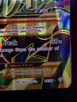 M Rayquaza EX Full Art Holo Secret Rare XY Ancient Origins 98/98 JUMBO CARD - Image 2