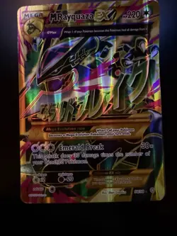M Rayquaza EX Full Art Holo Secret Rare XY Ancient Origins 98/98 JUMBO CARD - Image 3
