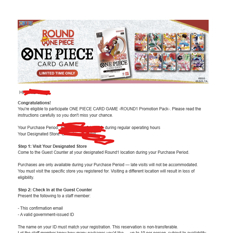 One Piece Card Game Round 1 - 10 Promotion Packs (Pre-Sale) PHASE 2 - Image 1