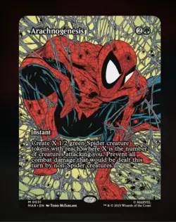 Arachnogenesis (Borderless) Marvel Universe MTG Eternal-Legal Regular Card - Image 1
