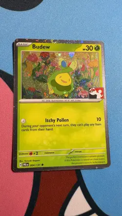 Budew (Cosmos Holo) 004/131 Common Prize Pack Series Cards Pokemon Near Mint - Image 1