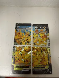 Pikachu V-UNION Black Star Promo Set NM Pokemon Card – Complete 4 Card Set - Image 1