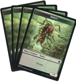 x4 Zombie / Insect (15/21) Doubled-Sided Token - Foundations - MTG - Image 2