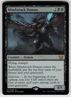 Mindwrack Demon 41 Duel Decks: Blessed vs. Cursed Magic: The Gathering Foil LP - Image 1