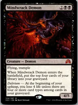 Mindwrack Demon 124 Mythic Shadows over Innistrad Magic: The Gathering LP - Image 1