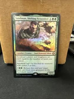 Sandman, Shifting Scoundrel R 112 Marvel's Spider-Man MTG near Mint - Image 1