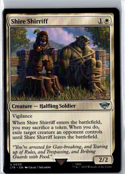 SHIRE SHIRRIFF 30 UNIVERSES BEYOND: LORD OF THE RINGS MAGIC: THE GATHERING NM - Image 1