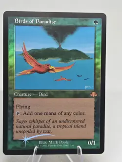 Birds Of Paradise X1 FOIL Retro Frame DMR MTG Dominaria Remastered - Image 1