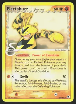 Electabuzz 29/101 - Pokemon Dragon Frontiers - Uncommon - LP/MP - Image 1