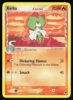 Kirlia 33/101 - Pokemon Dragon Frontiers - Uncommon - MP - Image 1