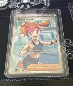Pokemon TCG Misty's Vitality 111/084 Ultra Rare Full Art Holo English SV - Image 1