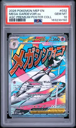 2026 POKEMON MEP EN-ME BLACK STAR PROMO #032 MEGA GARDEVOIR EX PSA 10 - Image 1