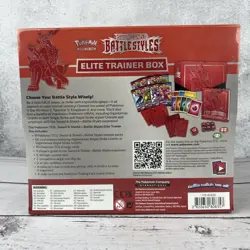 Pokemon Sword and Shield Battle Styles Elite Trainer Box Red Card Game Sealed! 820650808357 - Image 3