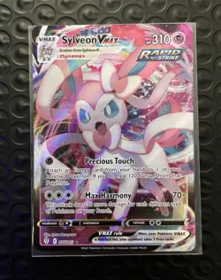 Sylveon VMAX 075/203 Evolving Skies 2021 Ultra Rare Full Art Holo NM - Image 1